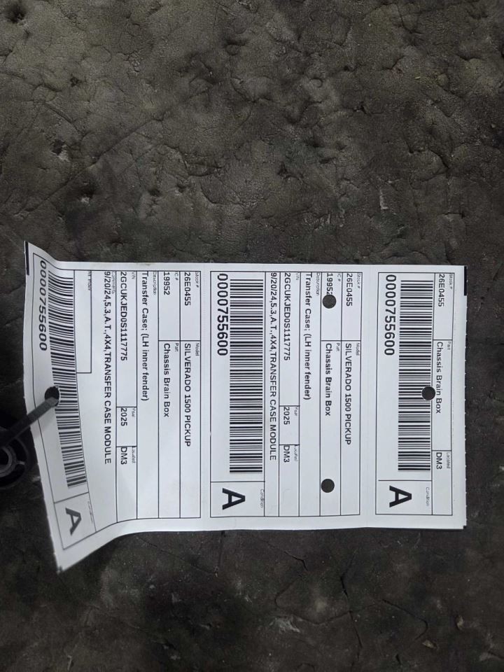 Chassis ECM Transfer Case Fits 24-26 SILVERADO 2500 PICKUP 2238905