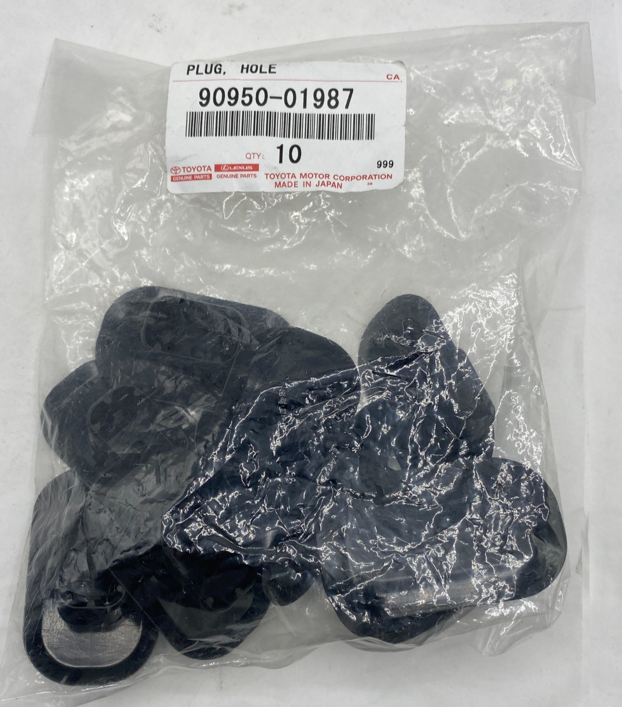 QTY:10 Toyota 90950-01987 Hole Plug 2005-2024 Toyota 9095001987