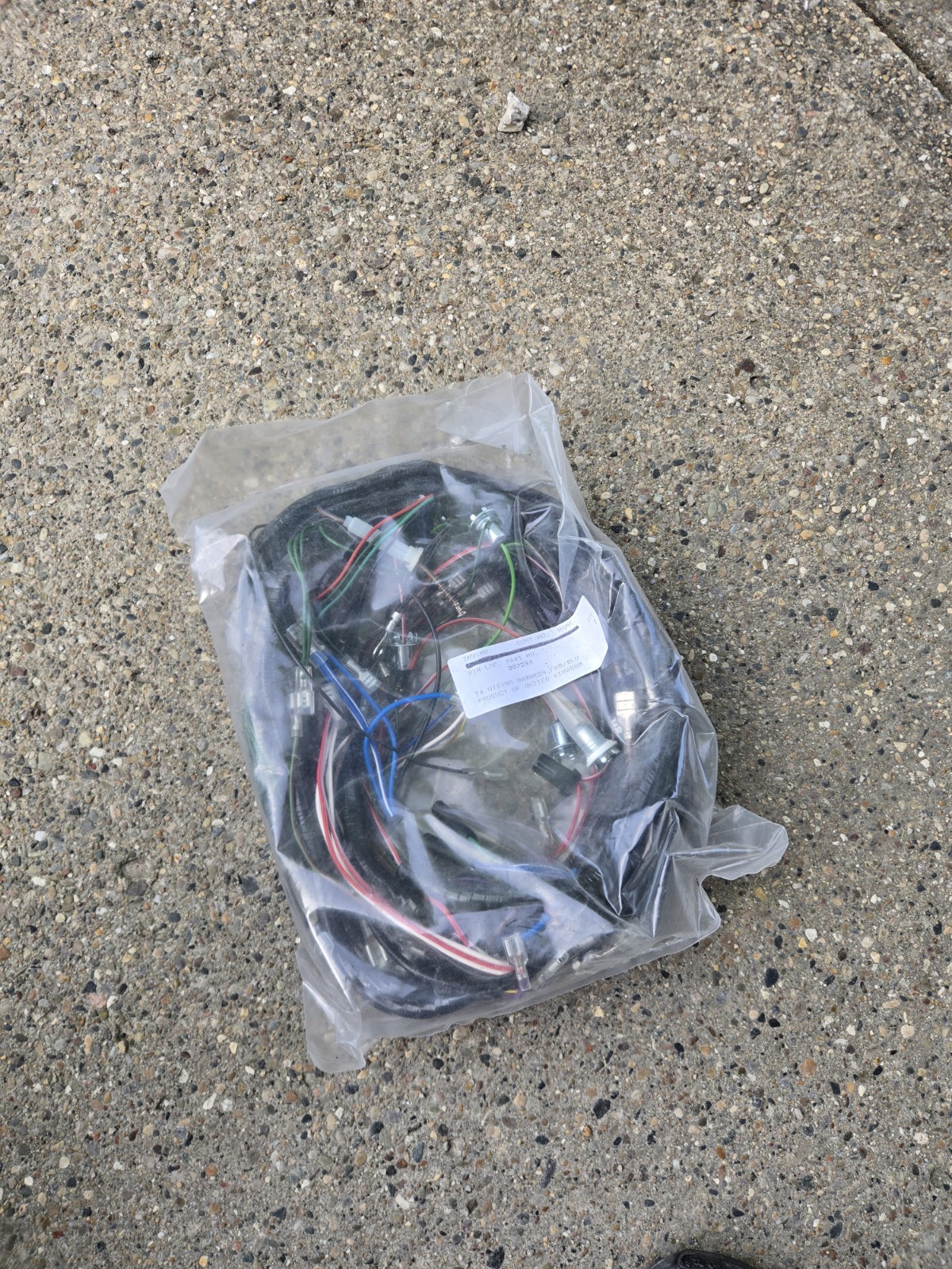 Triumph TR4A Main Electrical Wire Harness Black NEW Triumph TR4A Main Electrical Wire Harness Black NEW