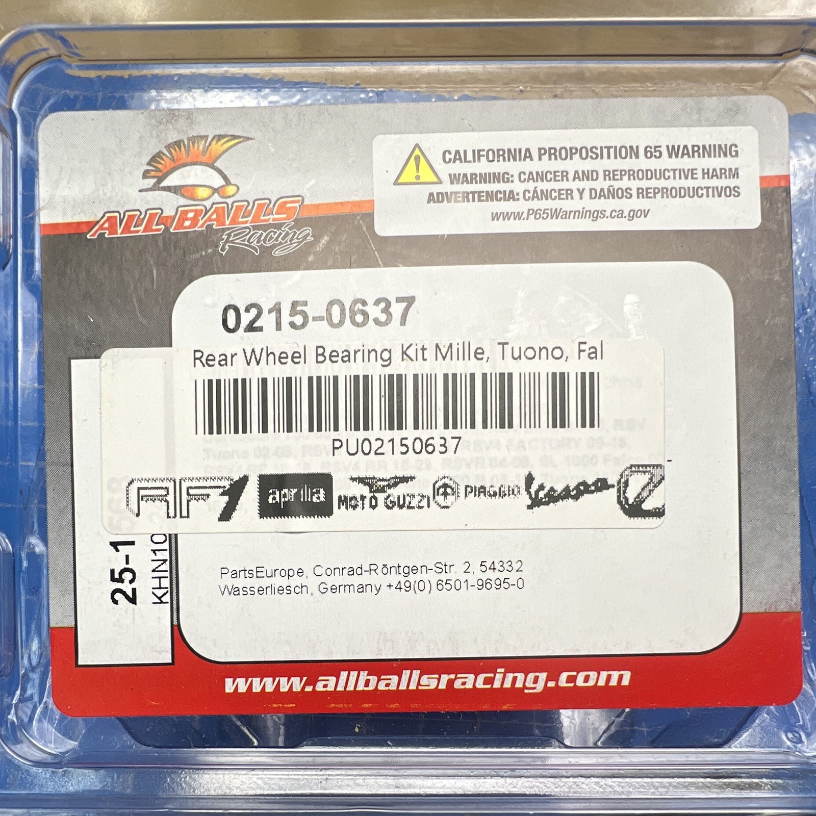 All Balls Rear Wheel Bearing Kit Aprilia Tuono RSV4 Mille Falco All Balls Rear Wheel Bearing Kit Aprilia Tuono RSV4 Mille Falco