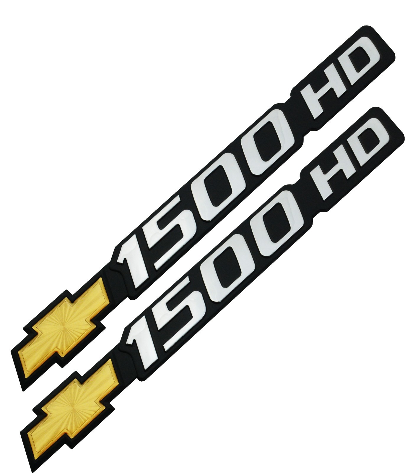 2Pc 2001-2007 Chevy 1500HD Emblem Fit for Silverado Badge 15238446 2Pc 2001-2007 Chevy 1500HD Emblem Fit for Silverado Badge 15238446