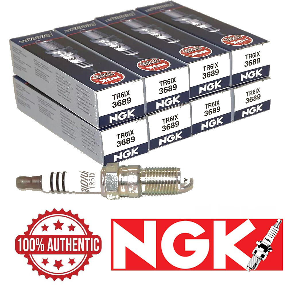 NGK TR6IX SPARK PLUG IRIDIUM POWER 8-PIECES (3689) MADE IN JAPAN