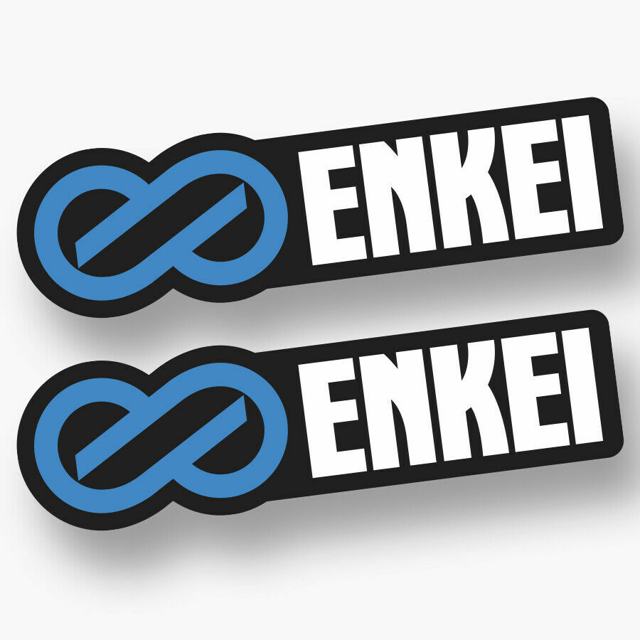 2X  ENKEI DECAL STICKER US MADE TRUCK VEHICLE JDM WHEELS RIMS RACING CAR WINDOW