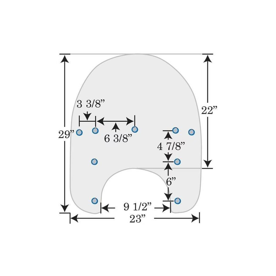Memphis Shades Standard Windshield For Harley With Factory Mounts - Clear, 19