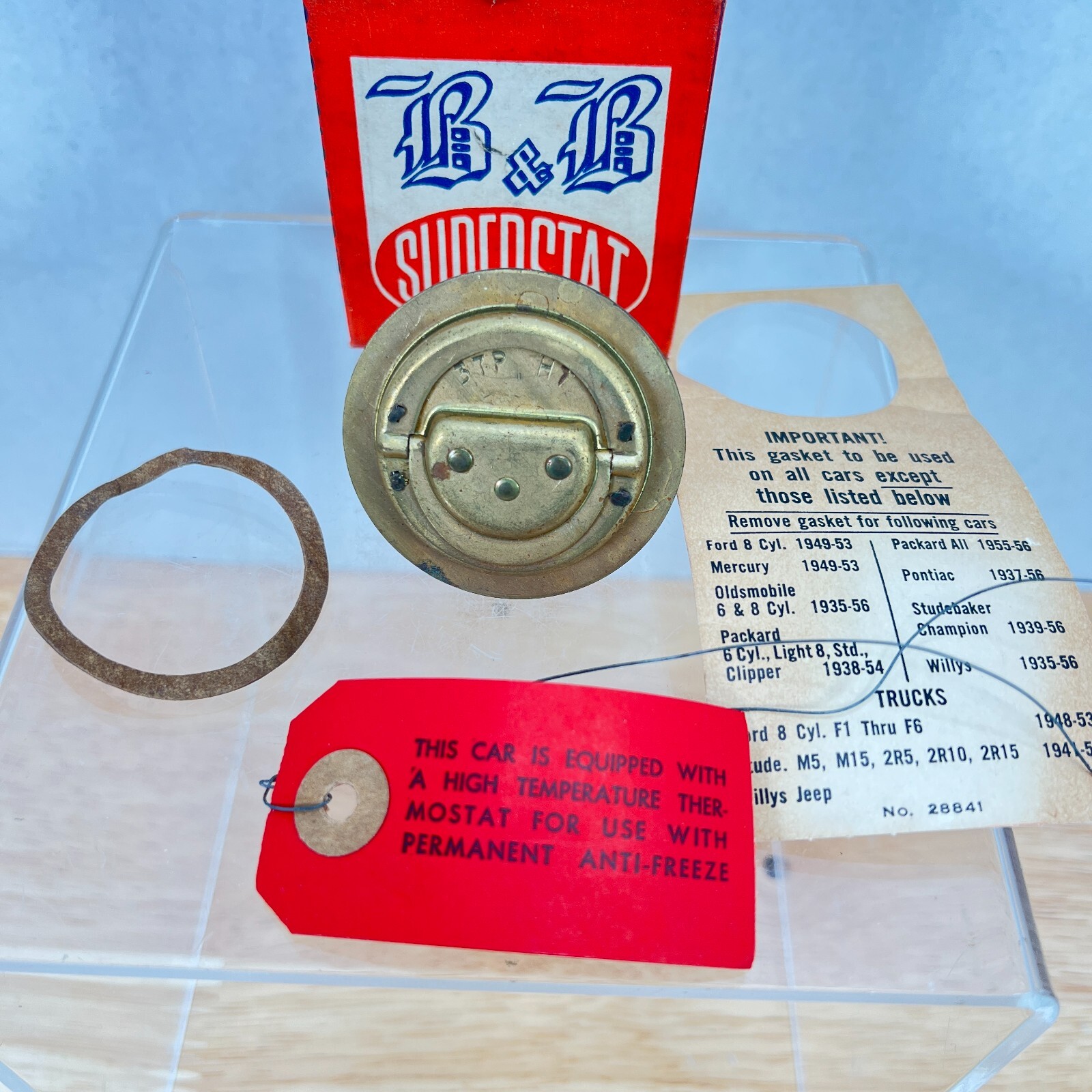 Thermostat 170-175 Degree 1938-1956 Packard 1939-1956 Studebaker 1939-56 Willys