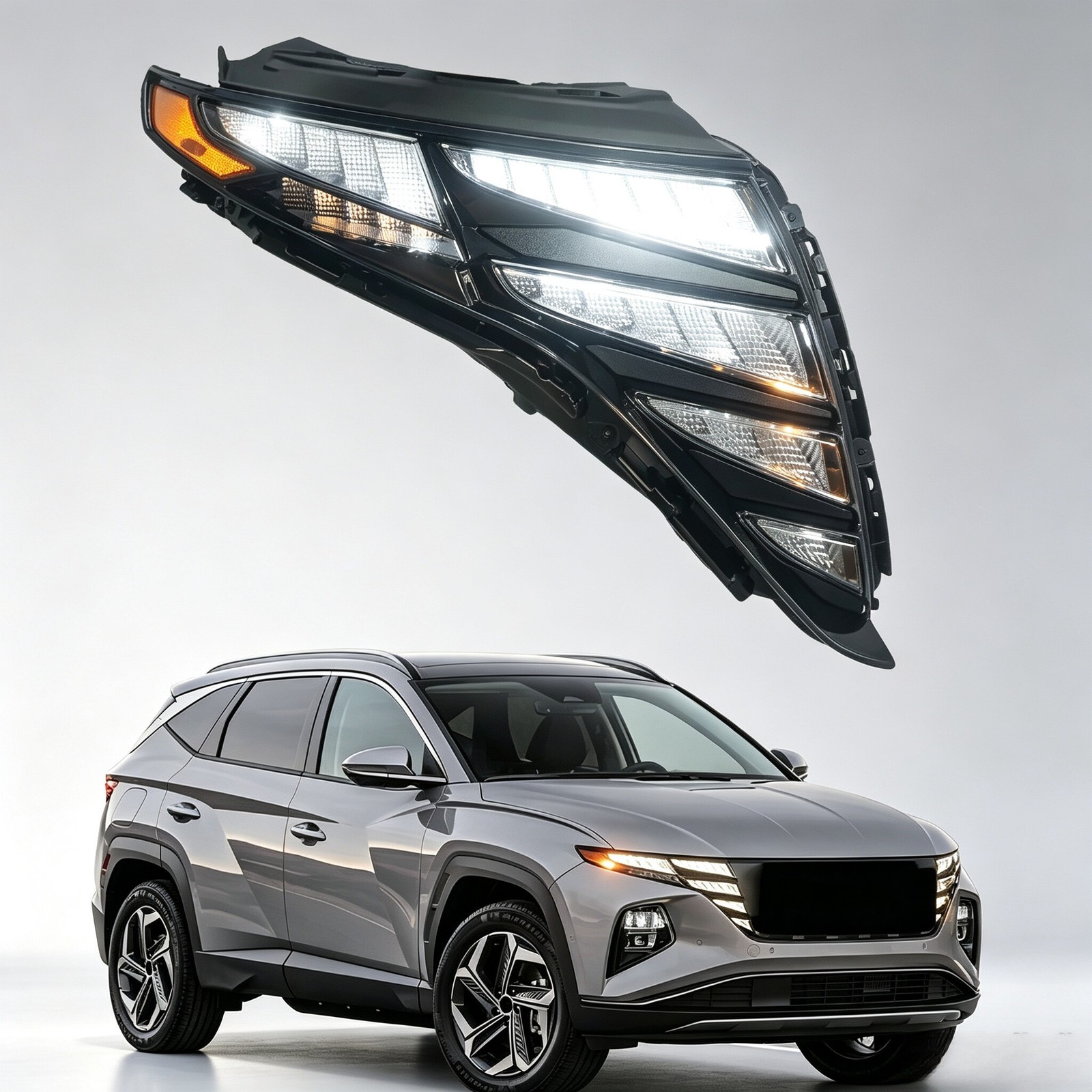 For Hyundai Tucson 2022-2024 LED DRL Headlight Lamp Passenger Side 92208-CW010 For Hyundai Tucson 2022-2024 LED DRL Headlight Lamp Passenger Side 92208-CW010