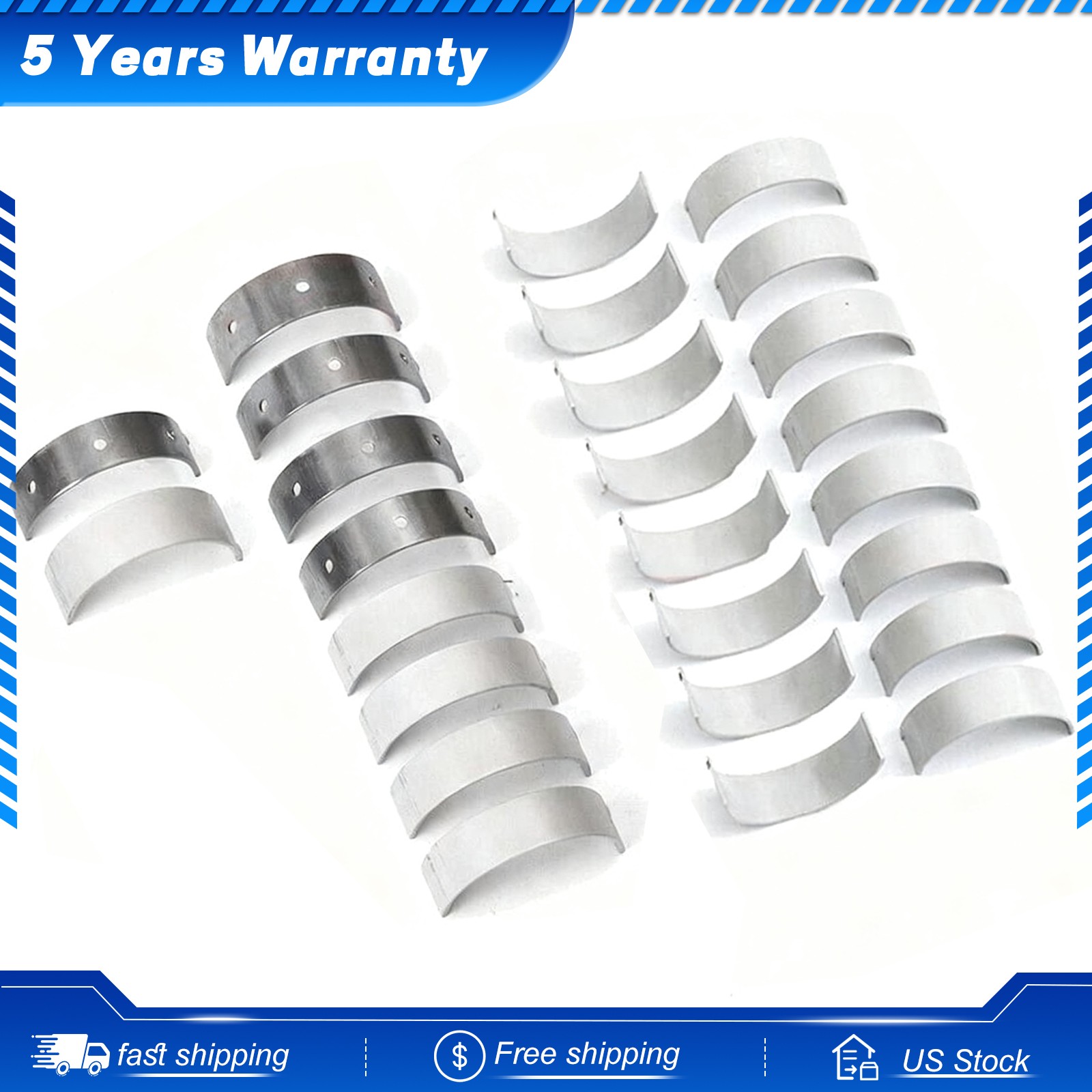 Main & Rod Bearing Set for Mercedes-Benz S500 G63 W222 W212 W166 V8 M278 4.7L