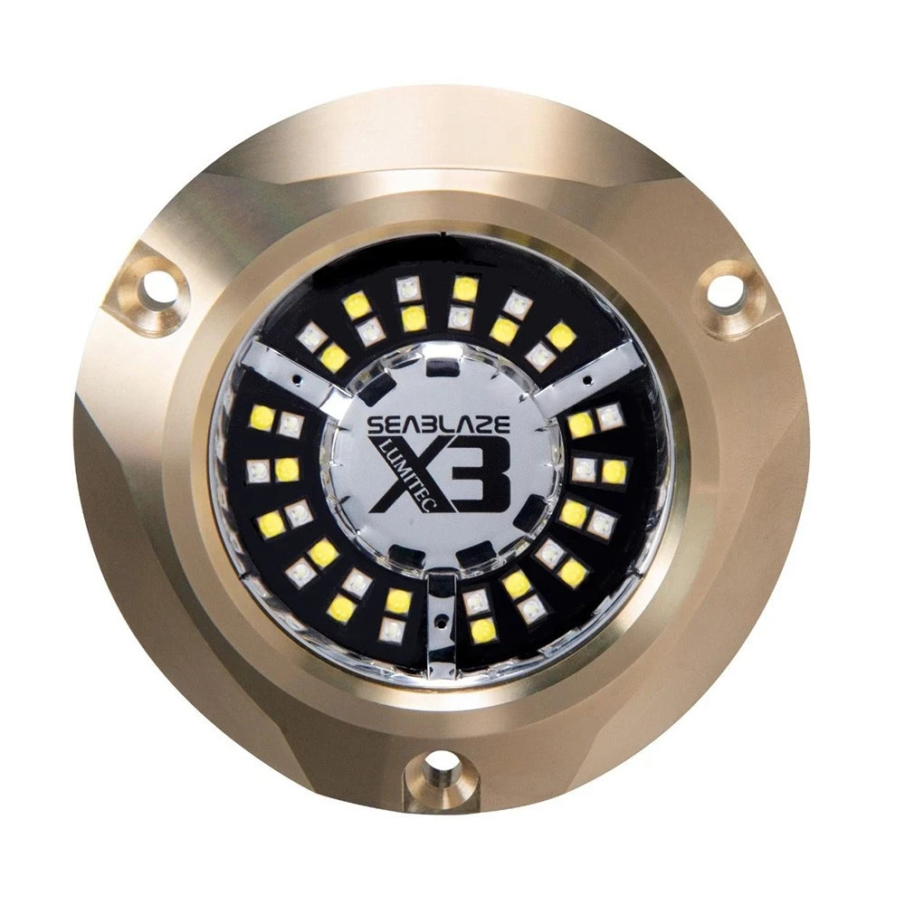 Lumitec 101945 SeaBlaze X3 LED Underwater Light - Dual Color White/Blue Marine