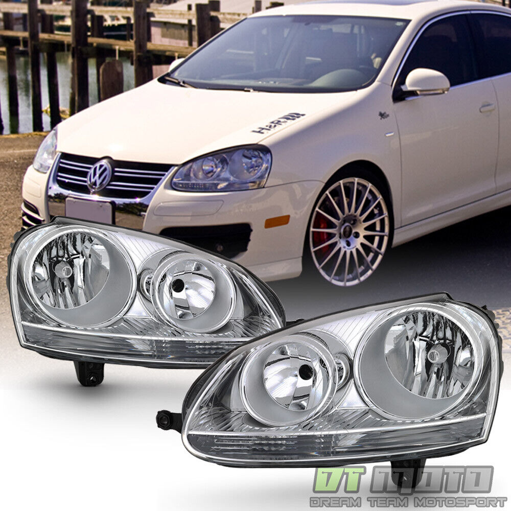 2006 2007 2008 2009 Volkswagen GTI/Jetta/Rabbit Headlights Headlamps Left+Right