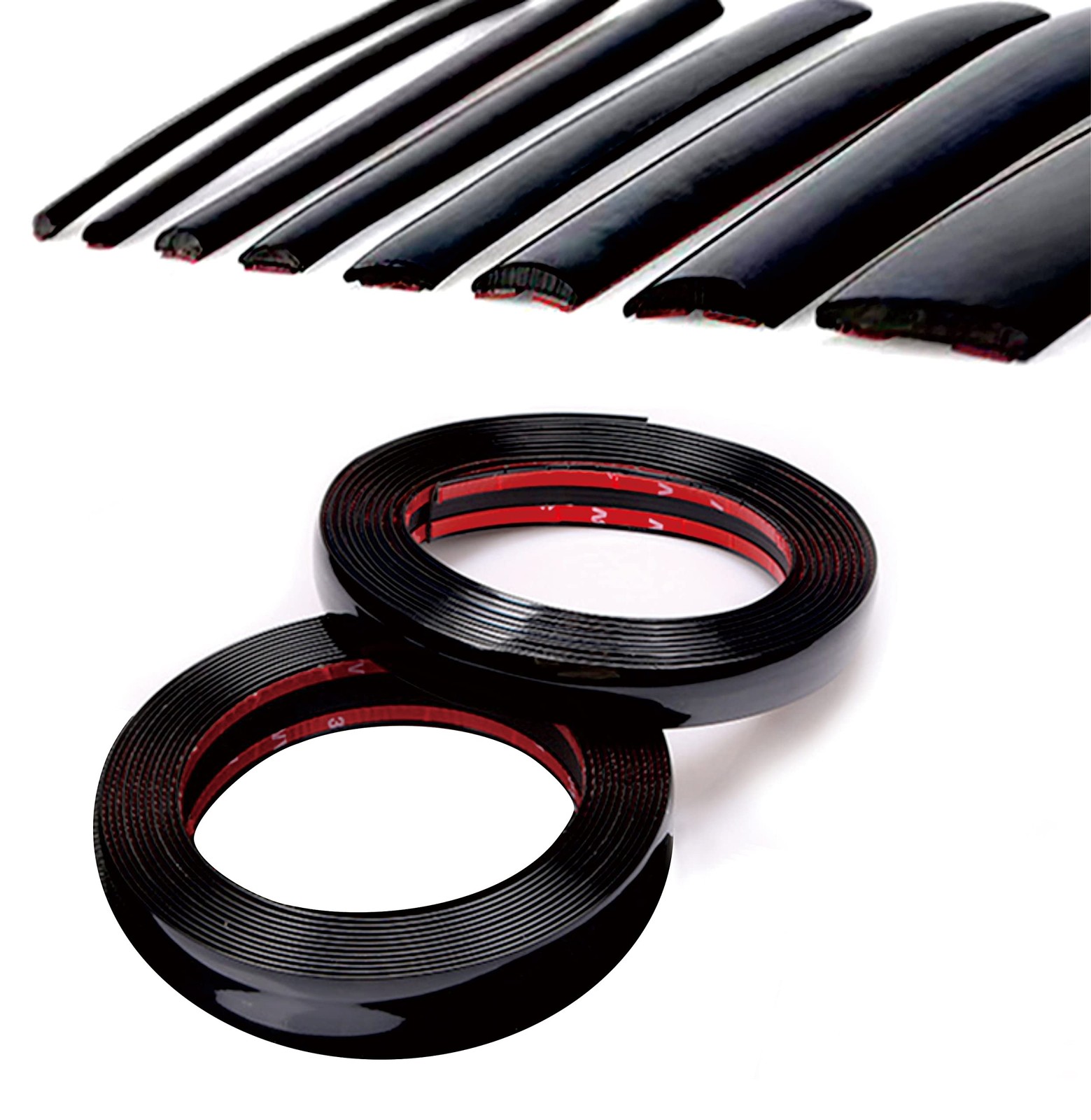 16Ft Glossy Black Automotive Car Exterior and Interior Molding Trim Universal... 16Ft Glossy Black Automotive Car Exterior and Interior Molding Trim Universal...