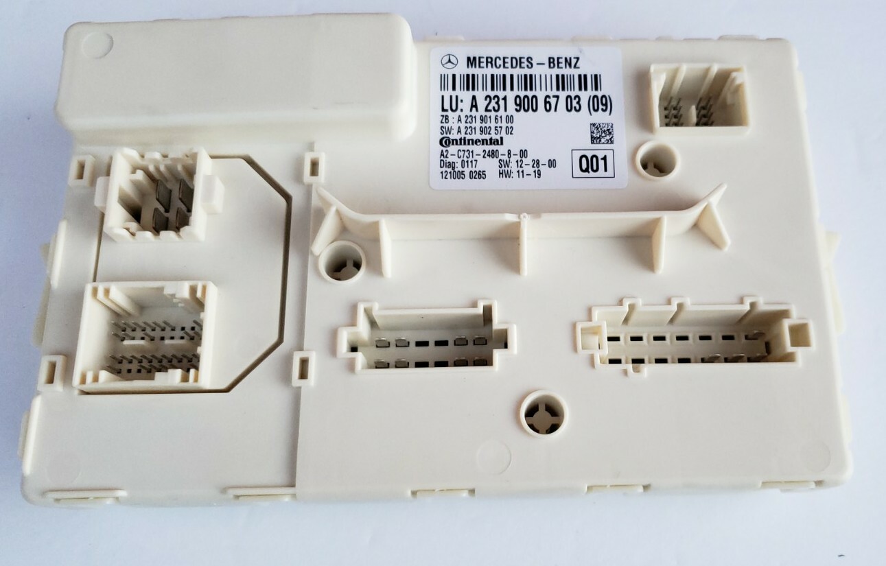 MERCEDES BENZ SL550 W231 LEFT TRUNK ROLL BAR ROOF CONTROL MODULE A231900670