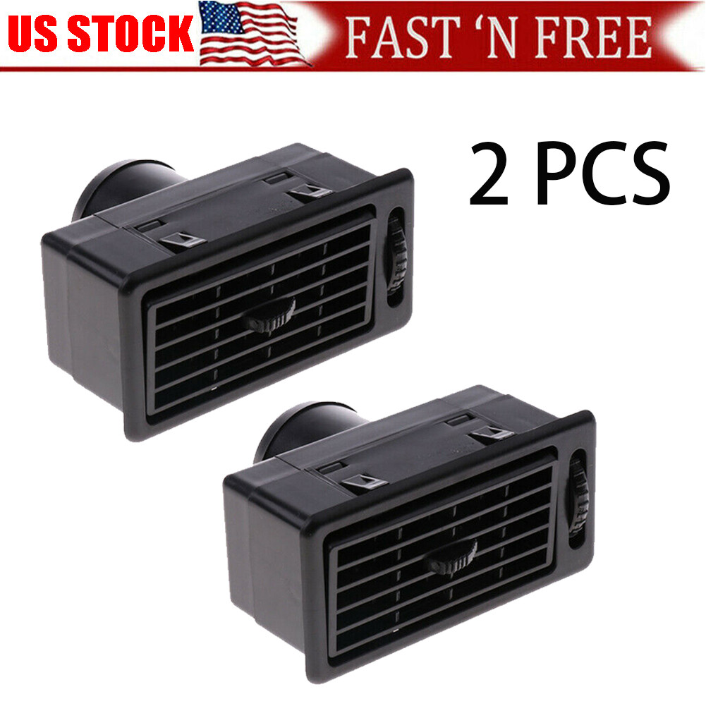 2X Universal Dashboard Air Vent Dash Ventilation Outlet Replacement for Car RV~ 2X Universal Dashboard Air Vent Dash Ventilation Outlet Replacement for Car RV~