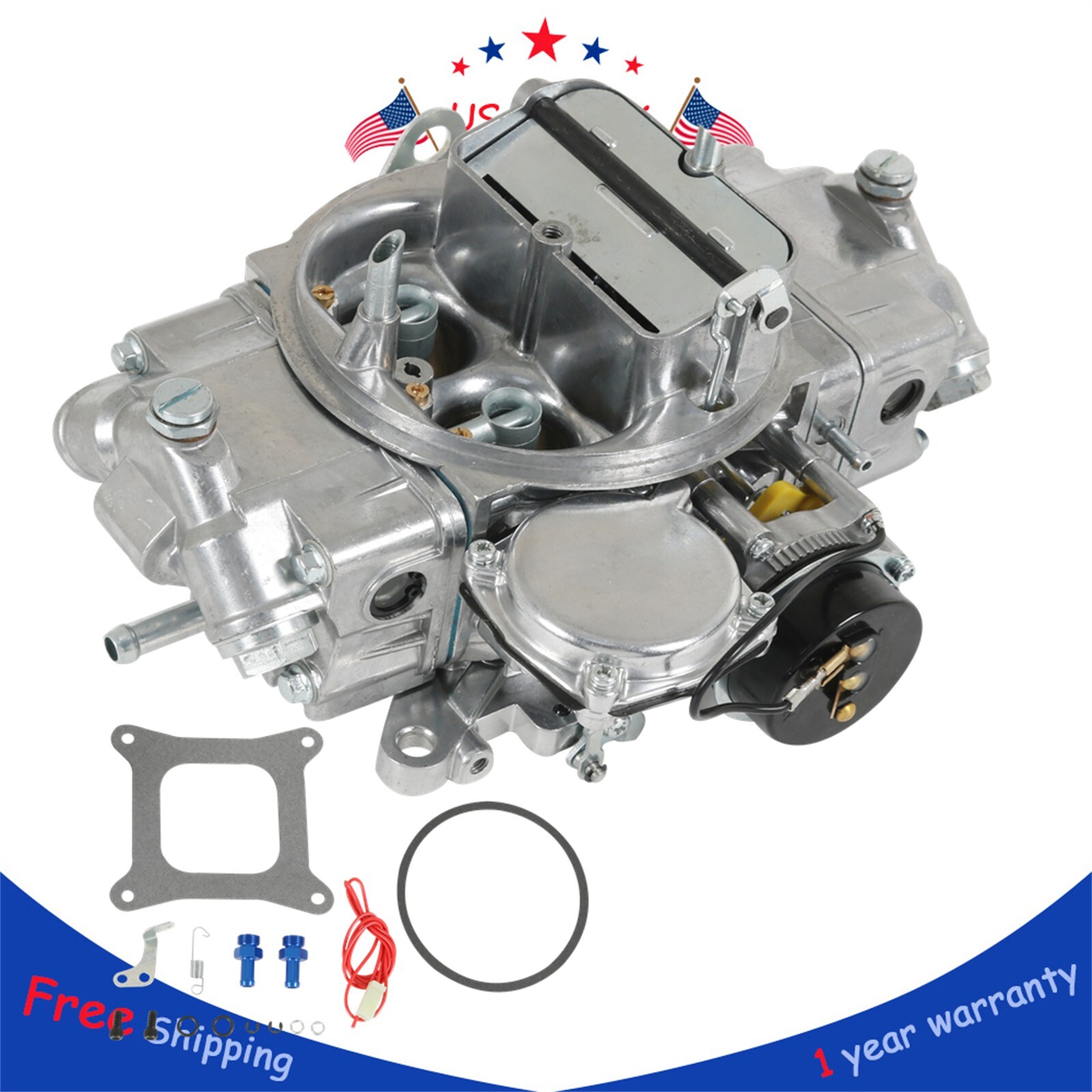 FOR CLASSIC CARBURETOR SHINY,750 CFM,4160,4 BARREL,ELECTRIC CHOKE 