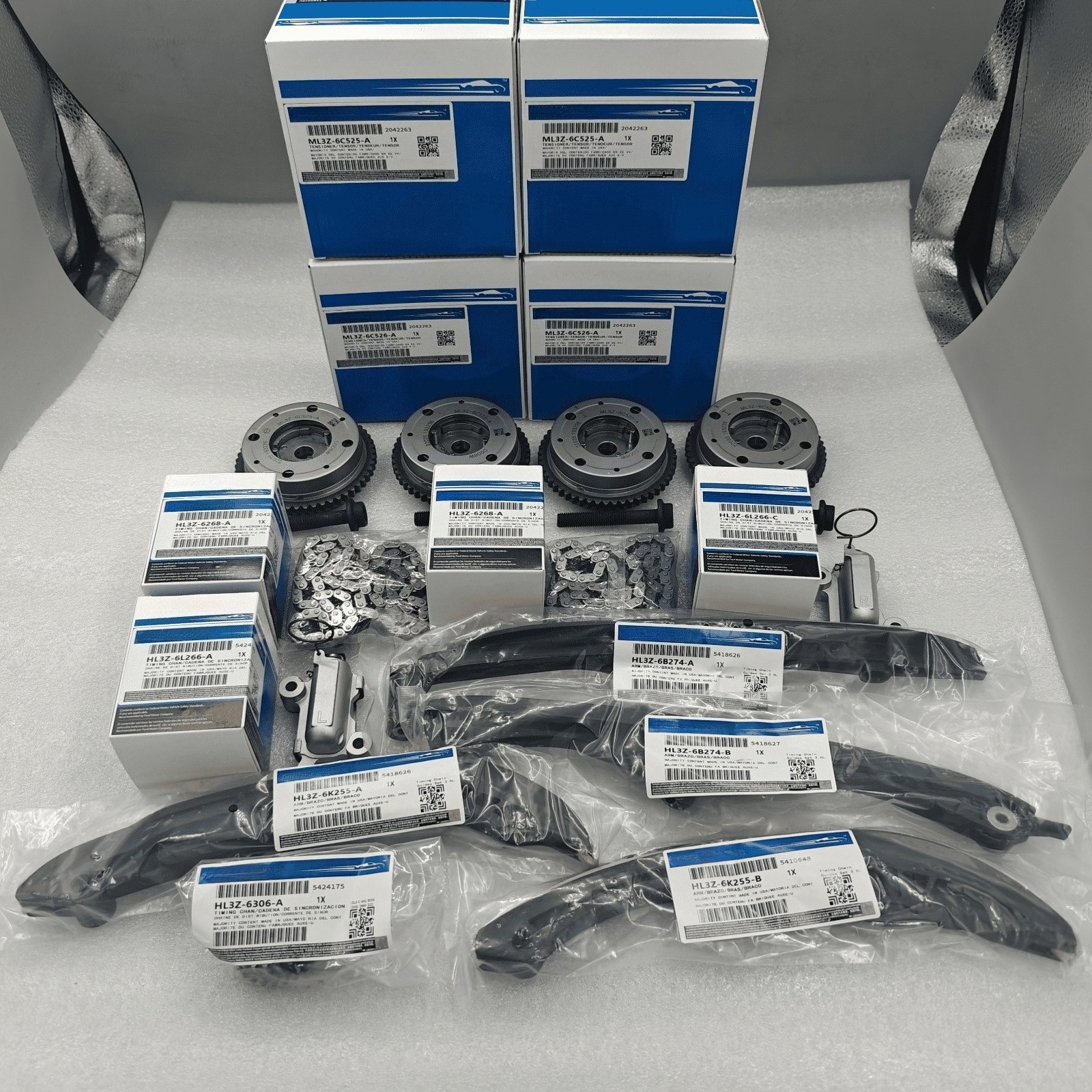 3.5L Ecoboost Timing Chain Kit and Phasers for Ford F150 Expedition Navigator V6