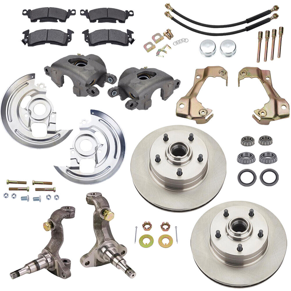Speedway Motors Deluxe 1964-74 GM Car Front Spindle and Disc Brake Kit