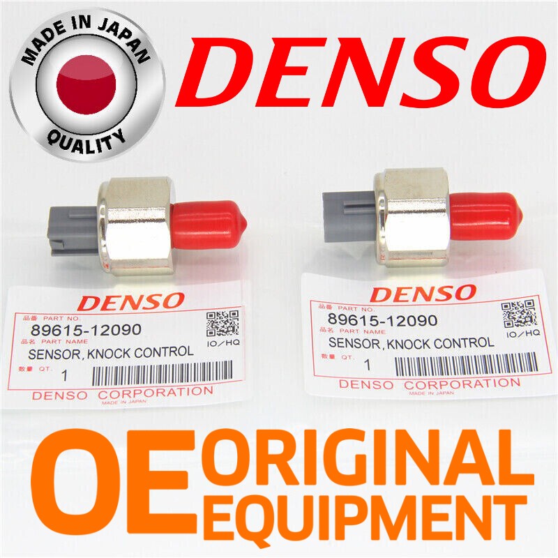 Denso 2PCS Knock Sensors 89615-12090 for Toyota Highlander Lexus IS300 2002-2006