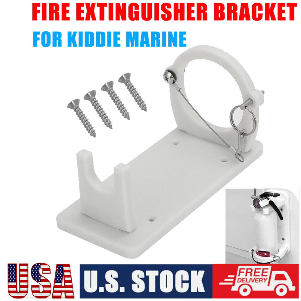 For Kiddie Marine Boat Fire Extinguisher Mounting Holder White Holder