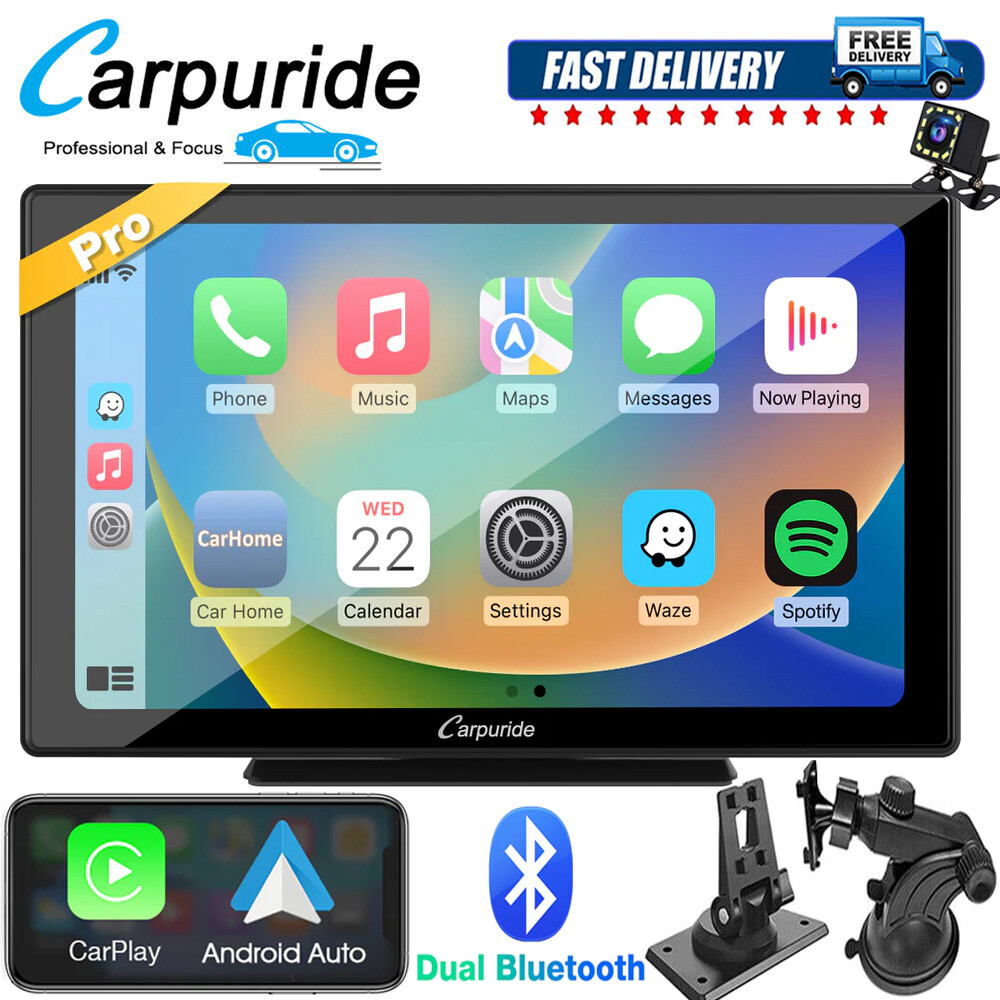 Carpuride W901Pro Dual Bluetooth Car Stereo Wireless Apple CarPlay Android Auto Carpuride W901Pro Dual Bluetooth Car Stereo Wireless Apple CarPlay Android Auto