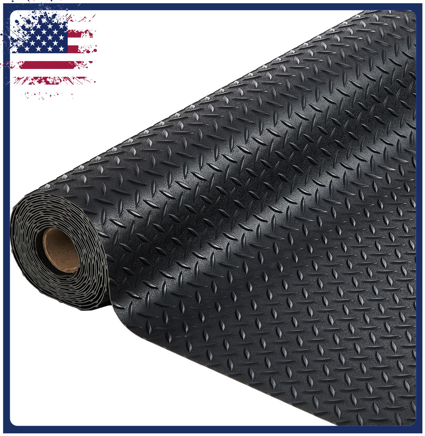 7.8x18 FT Thickened PVC Garage Mats Flooring Roll Garage Car Parking Mats