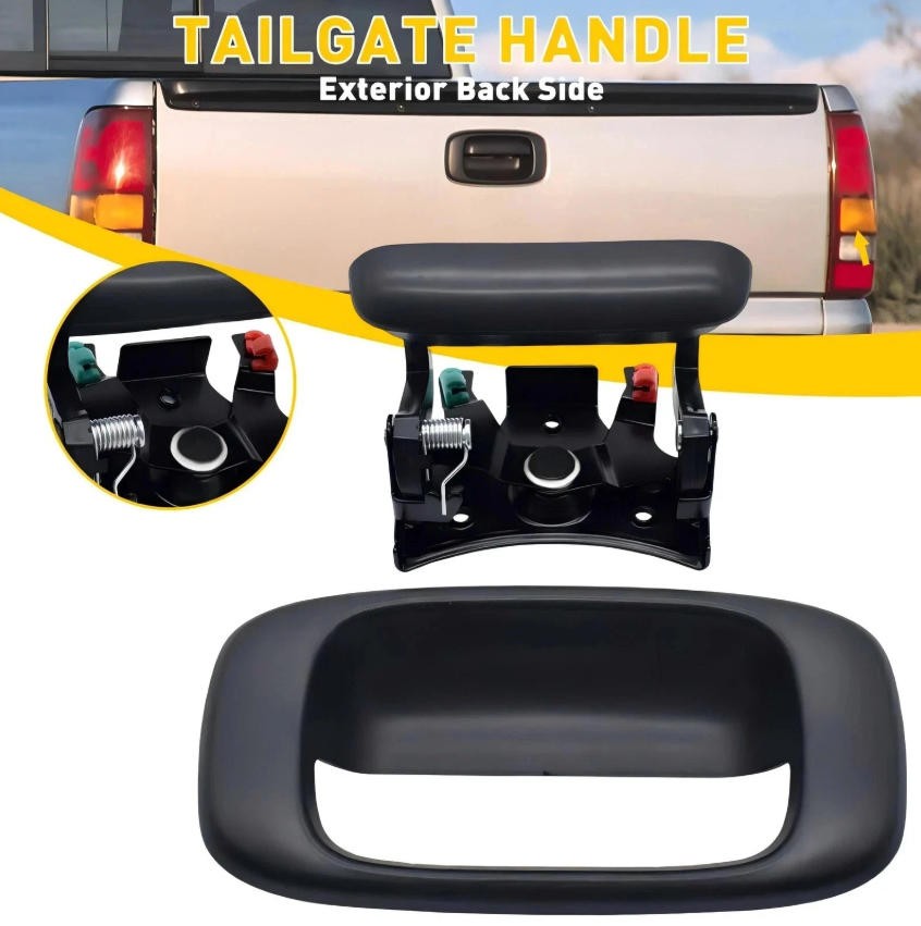 Tailgate Latch Handle & Bezel for Chevrolet Silverado 1500 GMC Sierra 1500 99-06