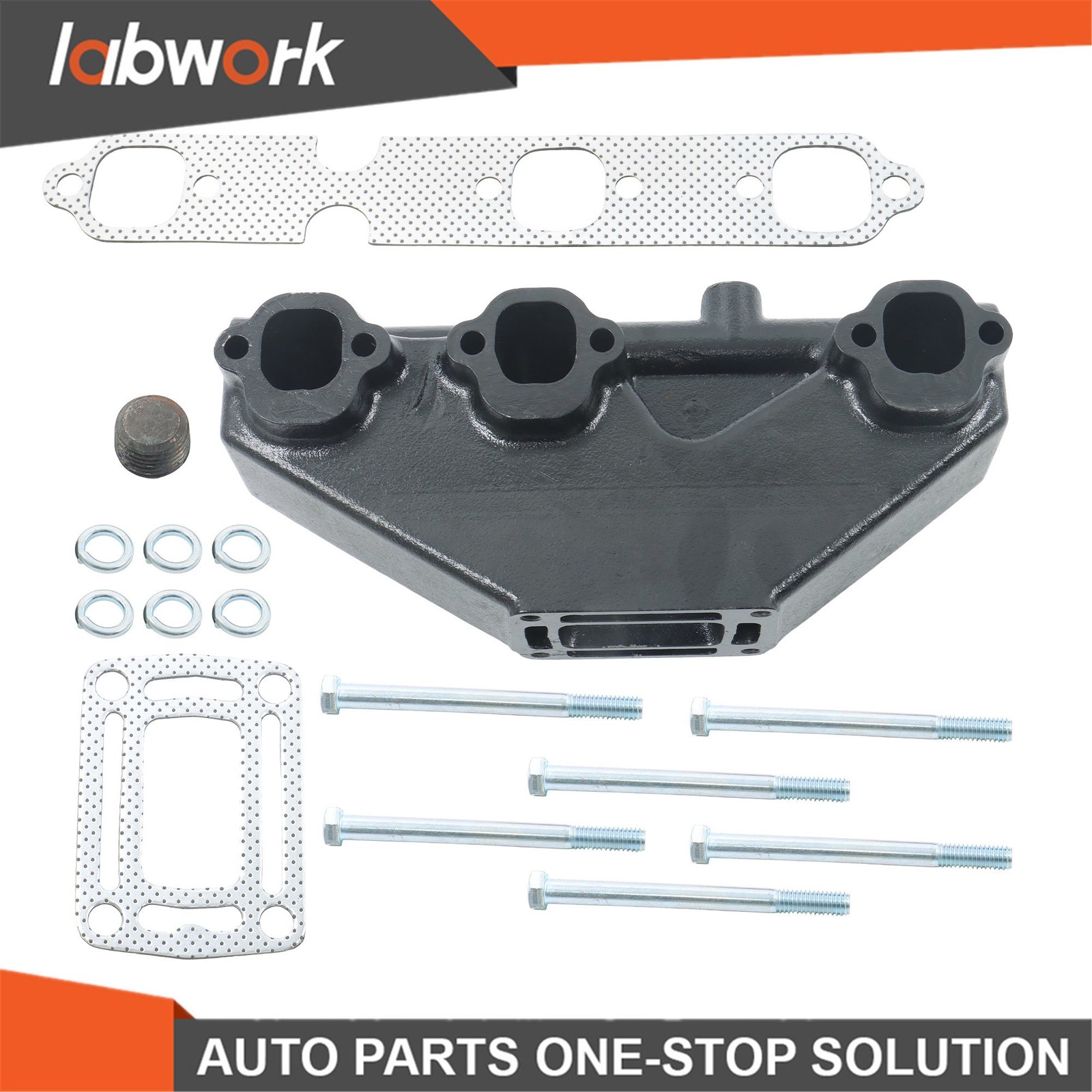 Labwork Upgraded Exhaust Manifold For Volvo Penta 4.3L V6 Models 3857656 3852338