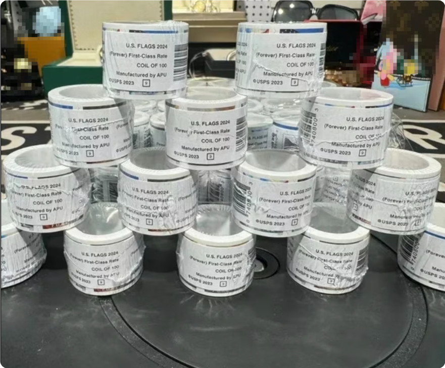Newest 20 ROLLS Of 100 USPS-postage,2000 PCS-Special Sale, New Sealed 2023 Newest 20 ROLLS Of 100 USPS-postage,2000 PCS-Special Sale, New Sealed 2023