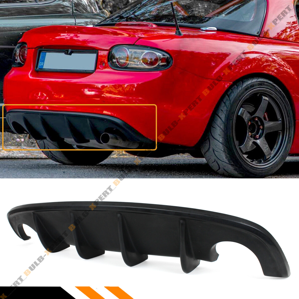 For 2009-2015 Mazda Miata MX-5 MX5 GT NC2 NC3 JDM Shark Fin Rear Bumper Diffuser