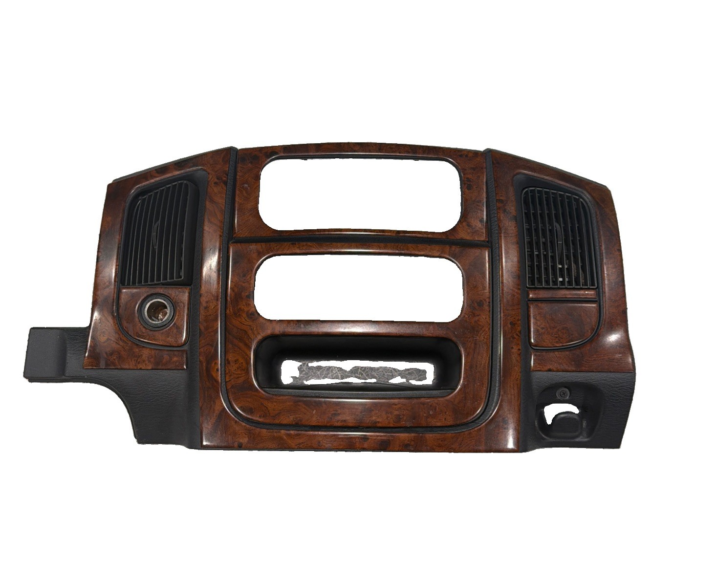 2002-2005 Dodge Ram 1500 2500 3500 Center Dash Radio/Climate Bezel Woodgrain OEM