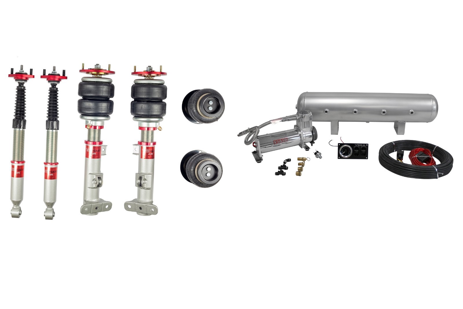 TruHart Air Struts w/ VERA Management VIAIR 444C for BMW 3-Series E46 99-05