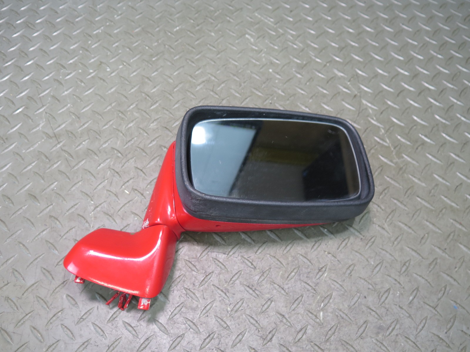 1984-1989 PORSCHE 928 RIGHT DOOR EXTERIOR SIDE VIEW POWER MIRROR GUARDS RED