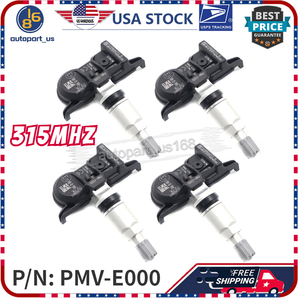 Set of 4 TPMS Tire Sensors For Toyota Tacoma Camry 4Runner Avalon 42607-02050 US