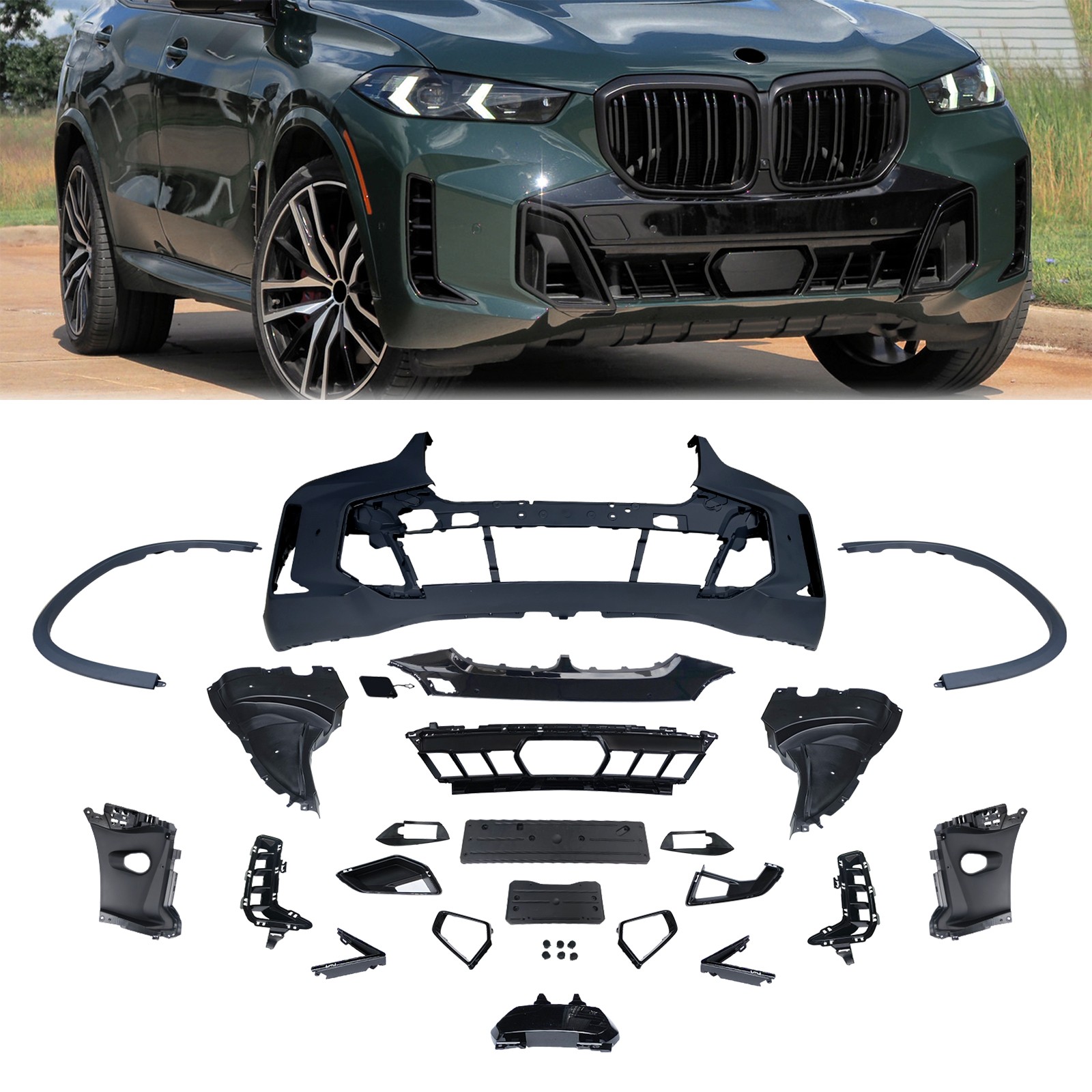 For 2023 2024 2025  BMW G05 G18 to M-TECH style Front Bumper kit Modification