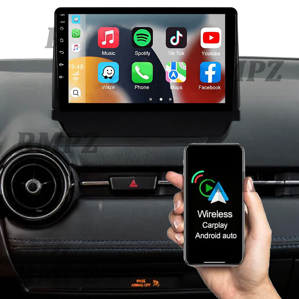 For Mazda 2 Demio 2014-2023 2+32GB Android 12 Car Stereo Radio Wireless Carplay