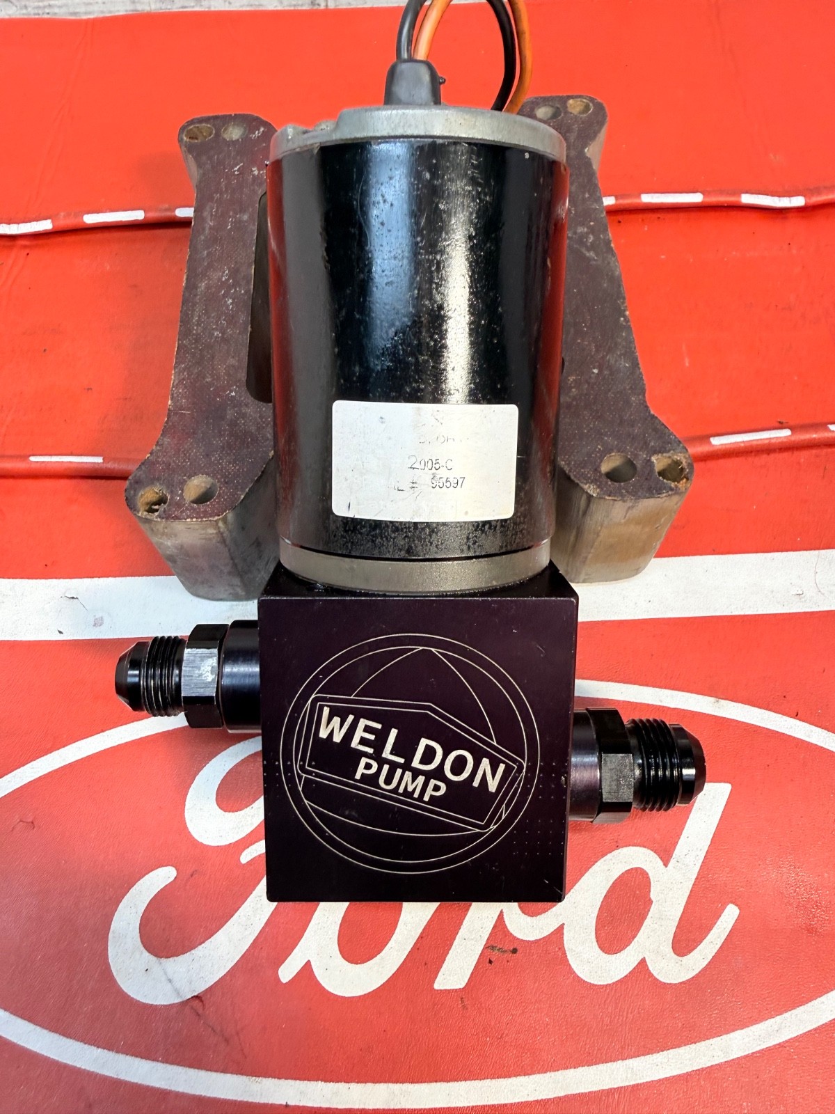 WELDON PUMP  FUEL PUMP ELECTRIC EXTERNAL 80 PSI 180 GPH -12 AN O-RING OLDER ONE