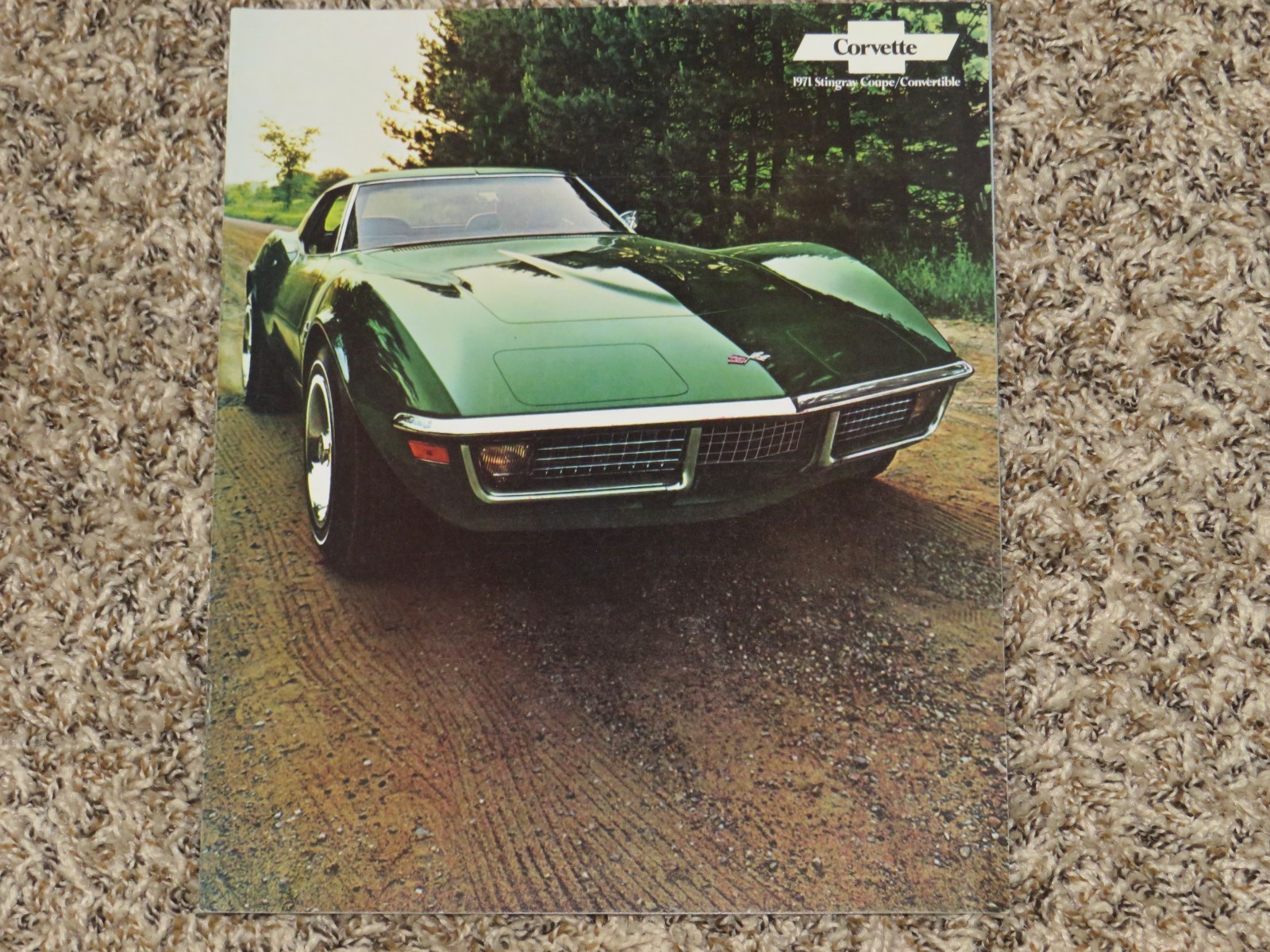 1971 Chevrolet Corvette C3 Dealer Sales-Showroom Autoshow Brochure- Original