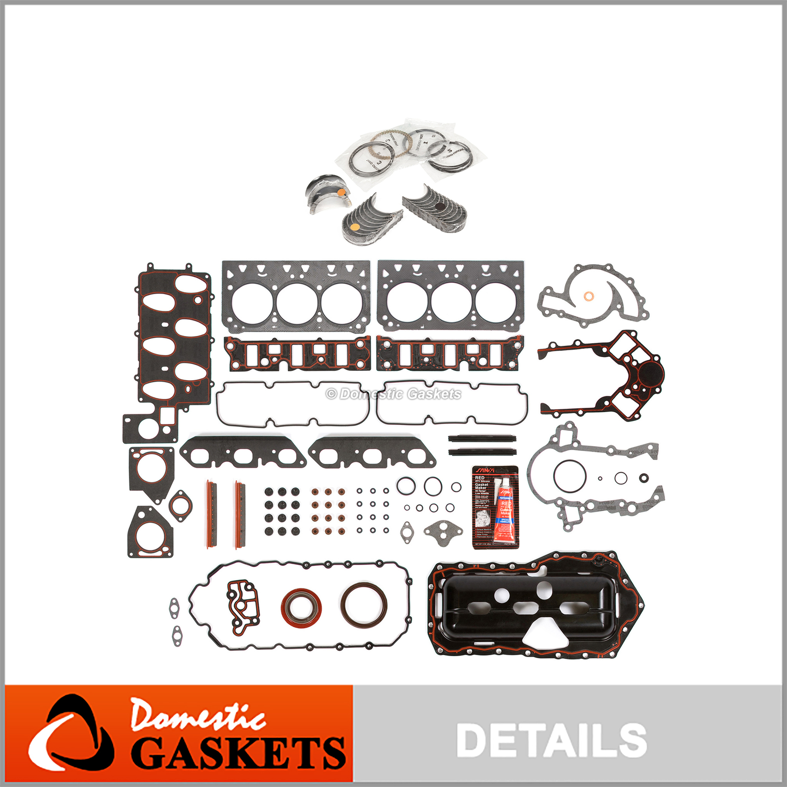 Engine Re-Ring Kit Fit 96-02 Pontiac Chevrolet 3.8L OHV