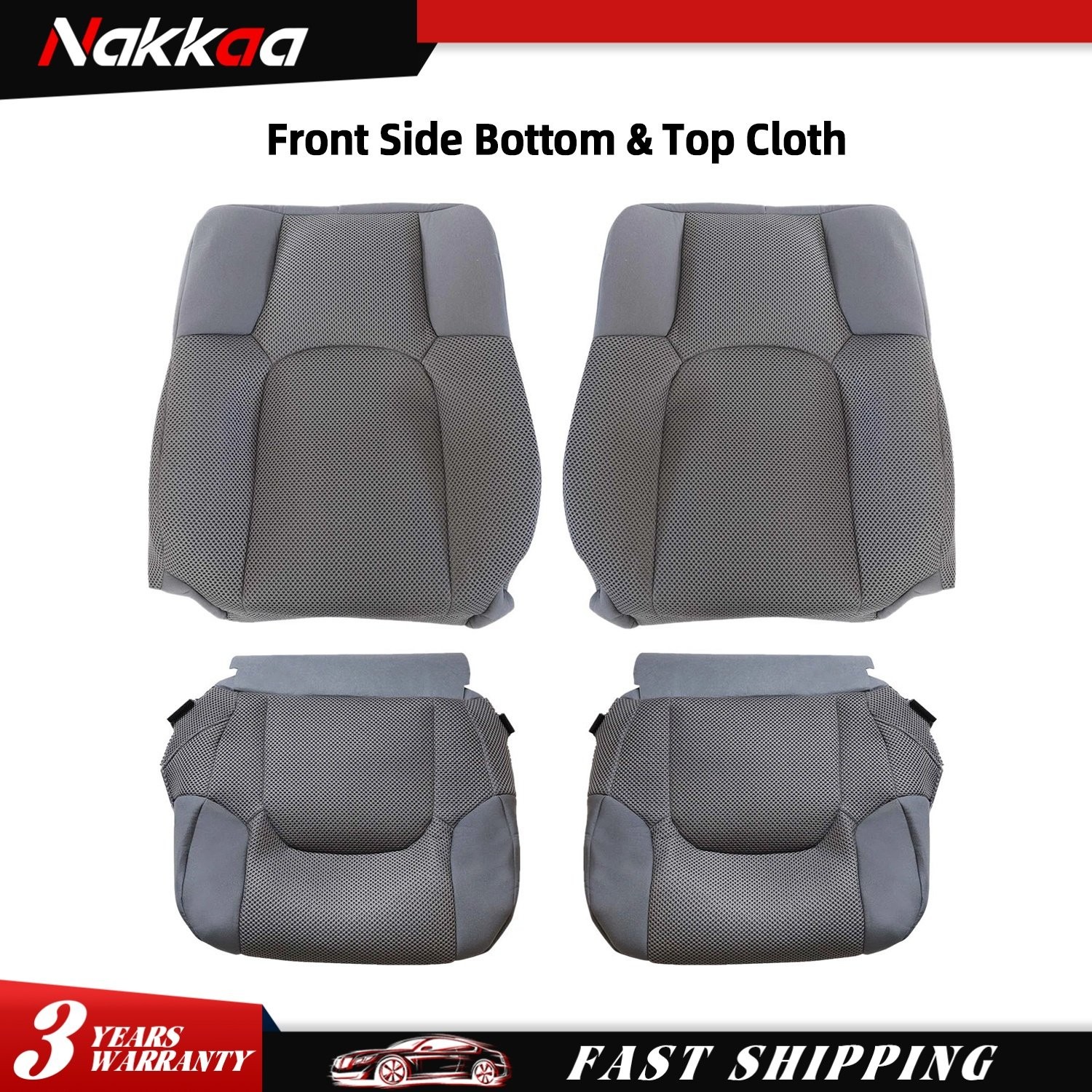 4PCS Bottom&Lean Back Seat Cover For Nissan Frontier 2005-2019 Car Accessories
