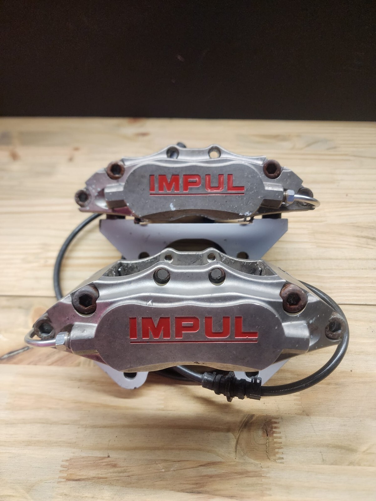 IMPUL RACING FRONT BRAKE CALIPERS BNR32 SPEC 4 POT SYSTEM RARE JAPANESE PARTS IMPUL RACING FRONT BRAKE CALIPERS BNR32 SPEC 4 POT SYSTEM RARE JAPANESE PARTS