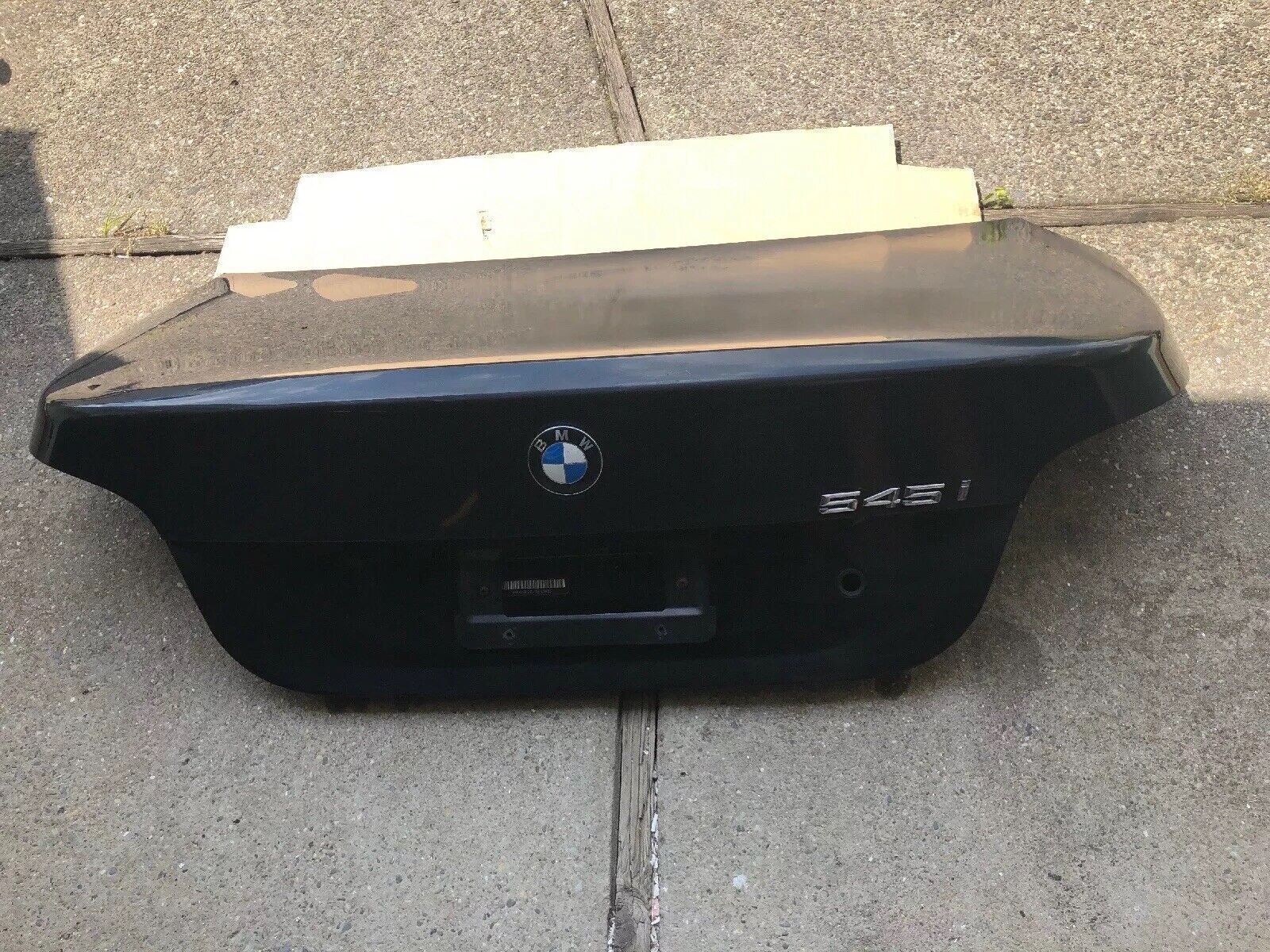 04-10 BMW 545i 535xi E60 530i Rear Tailgate Trunk Lid Deck Black OEM 04-10 BMW 545i 535xi E60 530i Rear Tailgate Trunk Lid Deck Black OEM