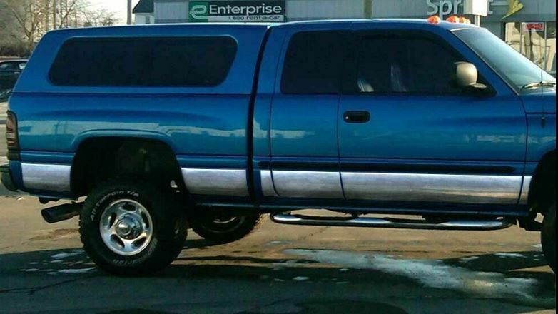 fit:1994-1997 Dodge Ram Extended Cab Long Bed Rocker Panel Trim 8.5\