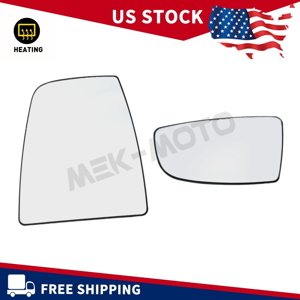 Driver Side Upper&Lower Mirror Glass with Heated For 2015-2023 FORD TRANSIT VAN
