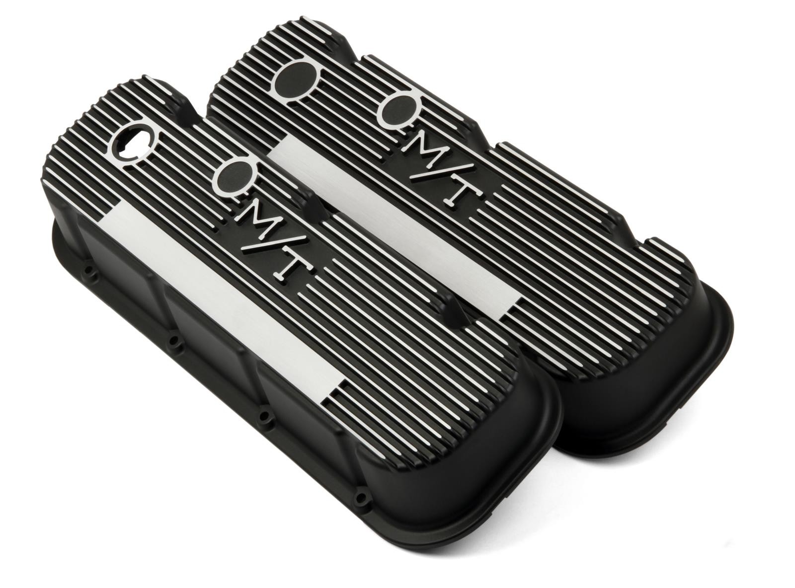 Holley M/T Valve Covers 241-85 Chevy BBC 396 427 454 Black Wrinkle