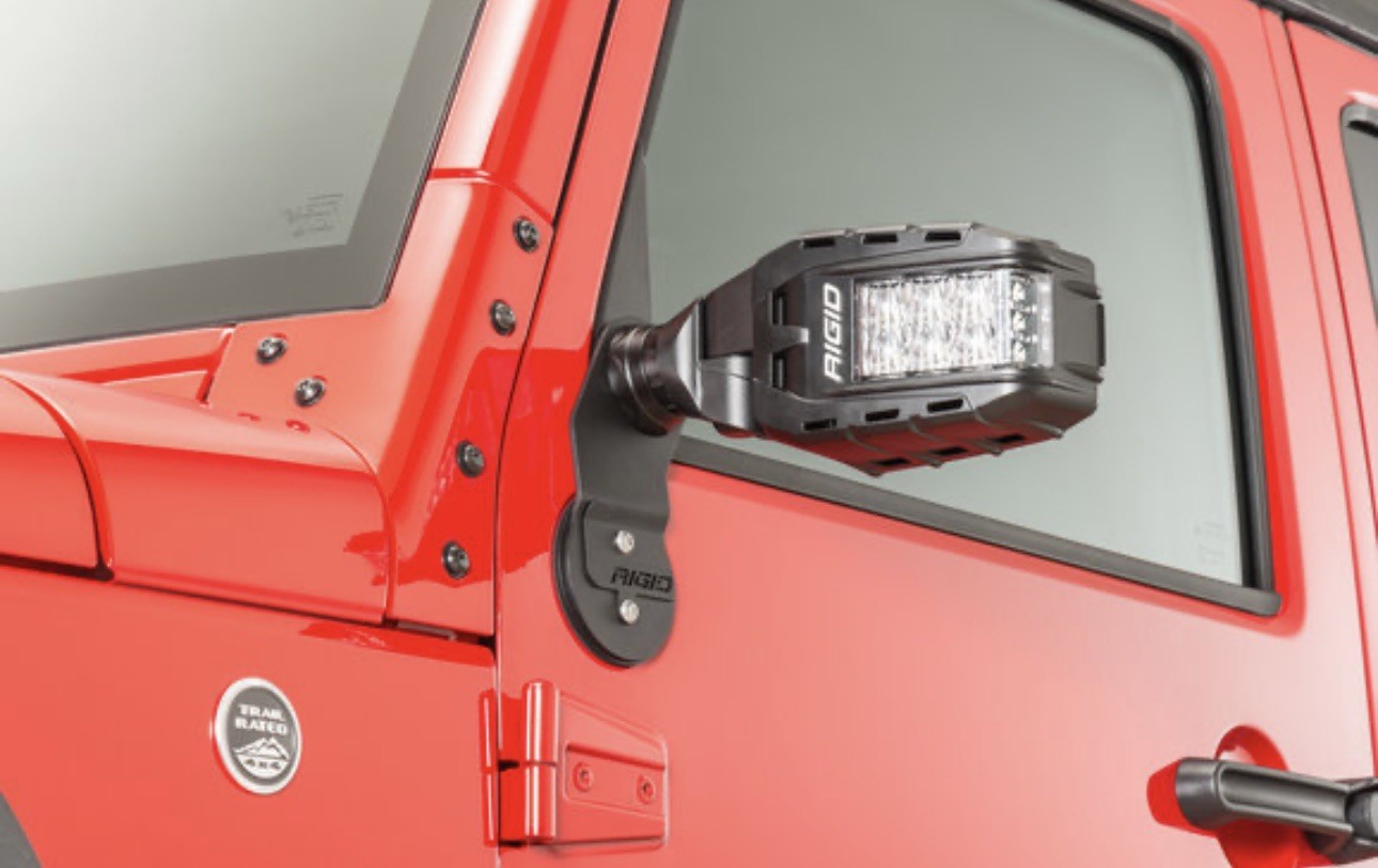 Rigid Industries Reflect Side Mirror Kit w/ Running & Turn Signal Lights (Pair)