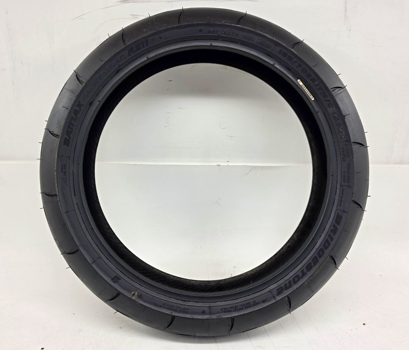 Bridgestone Battlax Racing Street RS11 Front Tire - 120/70ZR-17 11956 Bridgestone Battlax Racing Street RS11 Front Tire - 120/70ZR-17 11956