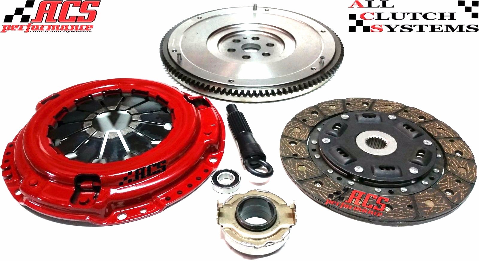 ACS PERFORMANCE STAGE 2 CLUTCH KIT+HD FLYWHEEL 1992-2005 HONDA CIVIC 1.5L 1.6L
