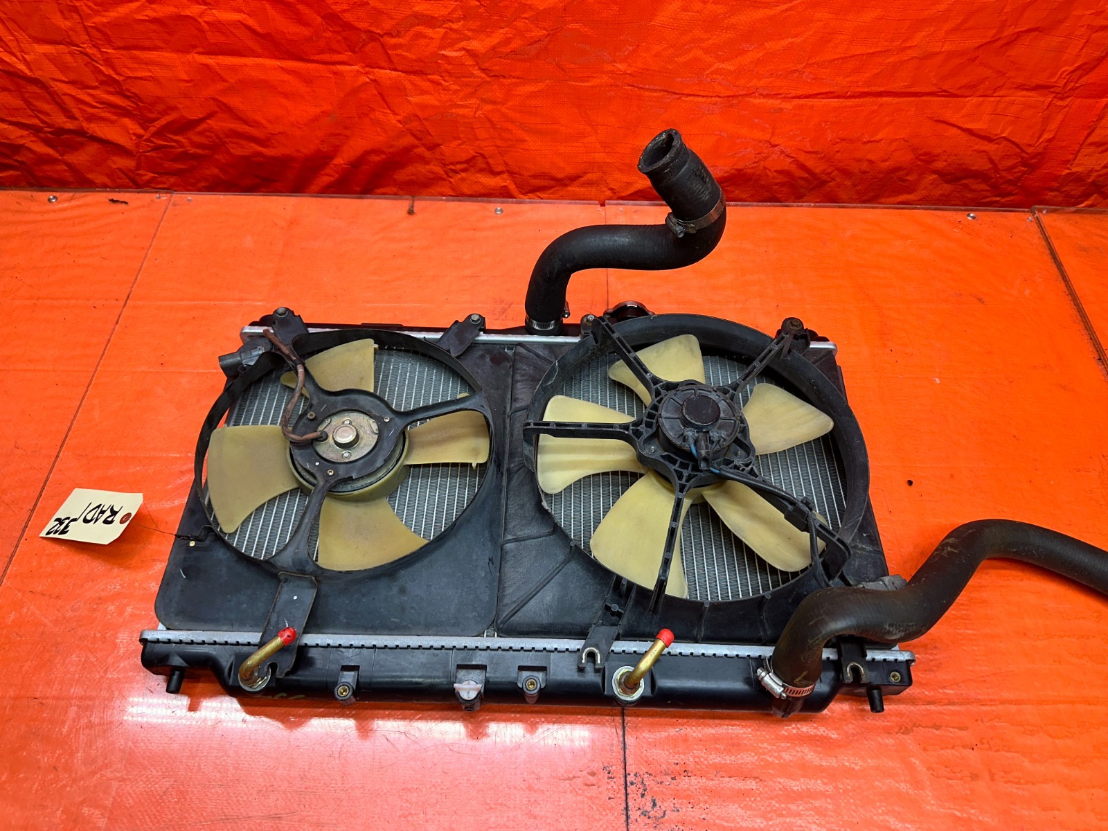 92-96 HONDA PRELUDE RADIATOR ASSEMBLY FANS HOSES OEM #332