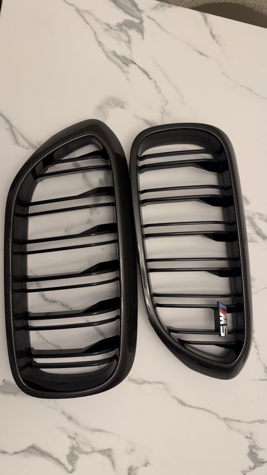 Genuine BMW F90 M5 Pre-LCI M Performance Carbon Fibre Kidney Grilles - Pair Genuine BMW F90 M5 Pre-LCI M Performance Carbon Fibre Kidney Grilles - Pair