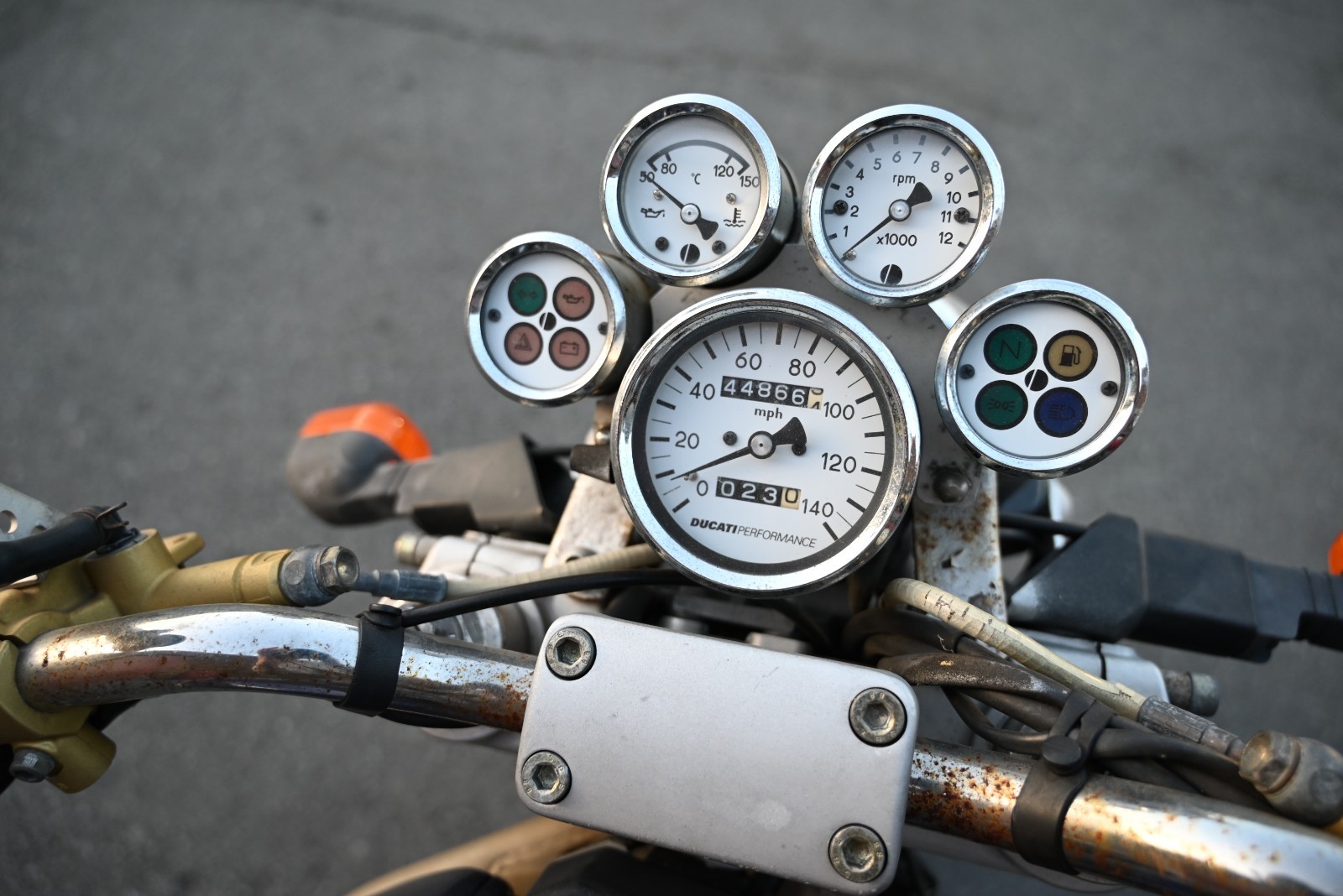 Ducati Monster  DP performance dash dashboard speedo tach tachometer  Spider eye