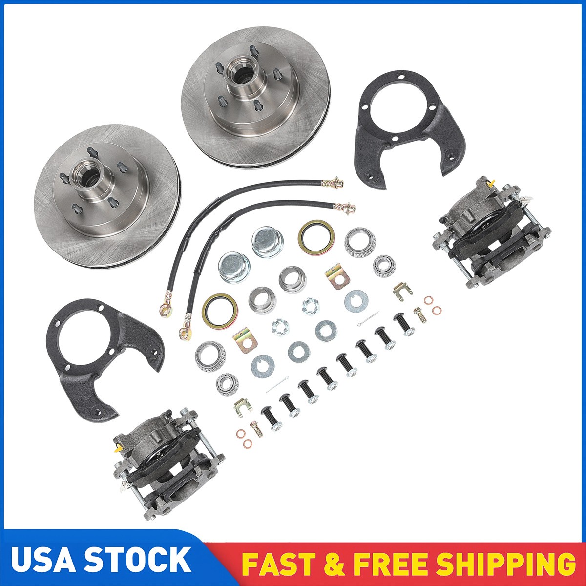 Disc Brake Kit for Ford 37-48 Upgrade Disc Car Front Disc Brake Conversion Kit Disc Brake Kit for Ford 37-48 Upgrade Disc Car Front Disc Brake Conversion Kit