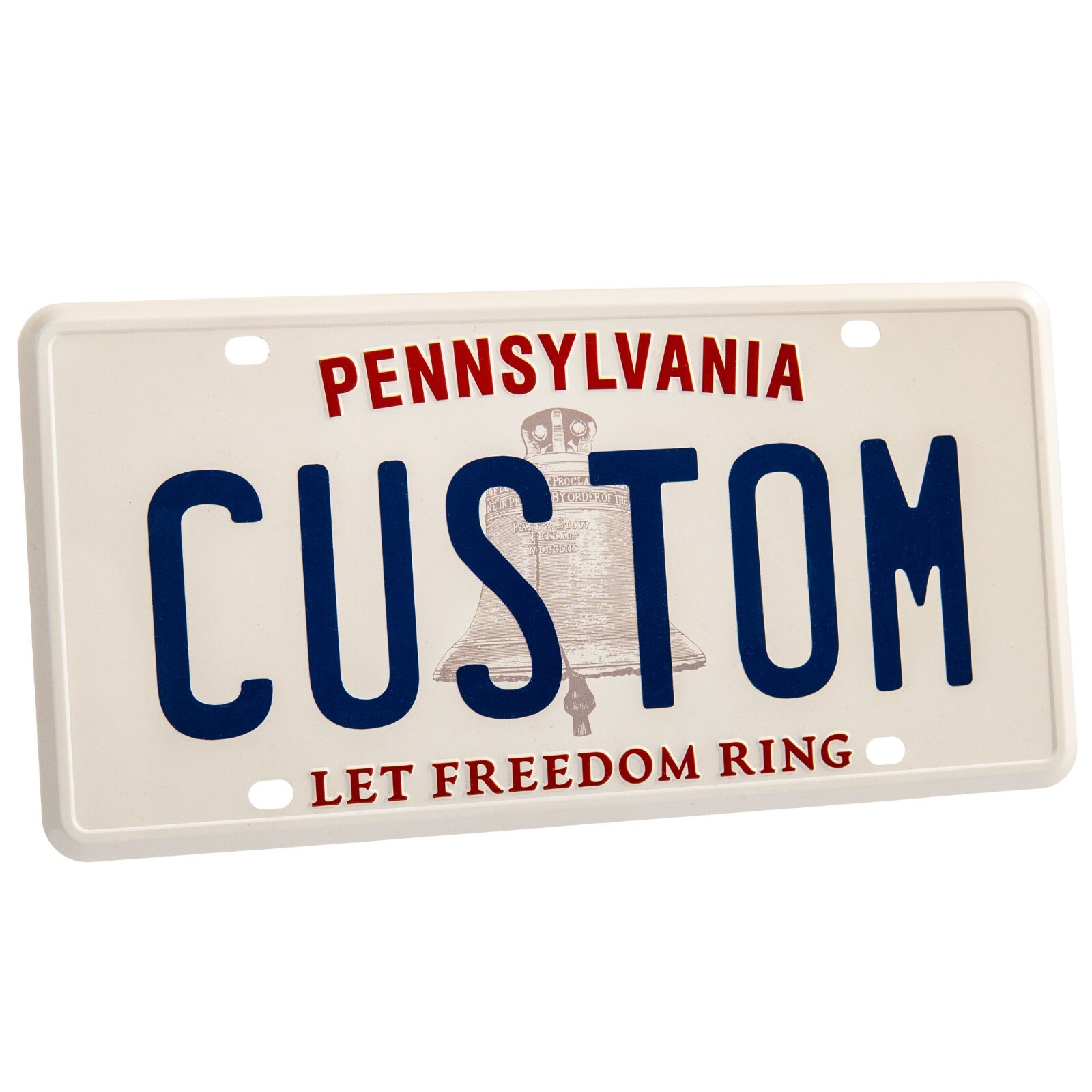 Personalized Pennsylvania License Plate - Embossed Aluminum & Custom Lettering